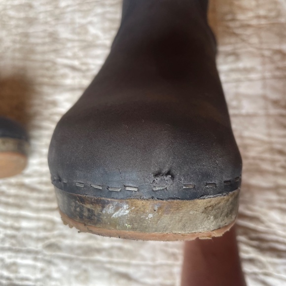 Sandgrens Manhattan clog boot in blue nubuck - Picture 7 of 9